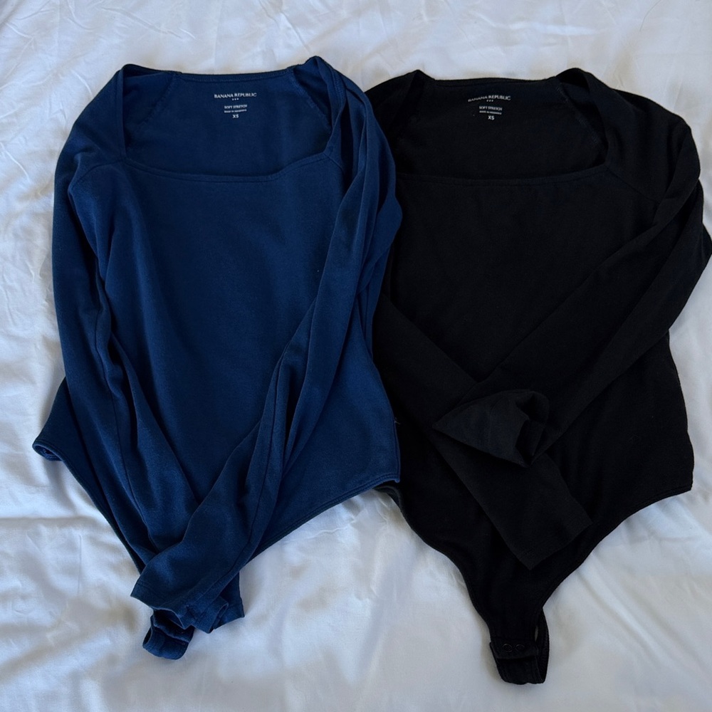 Banana Republic Women's Black and Navy Bodysuits